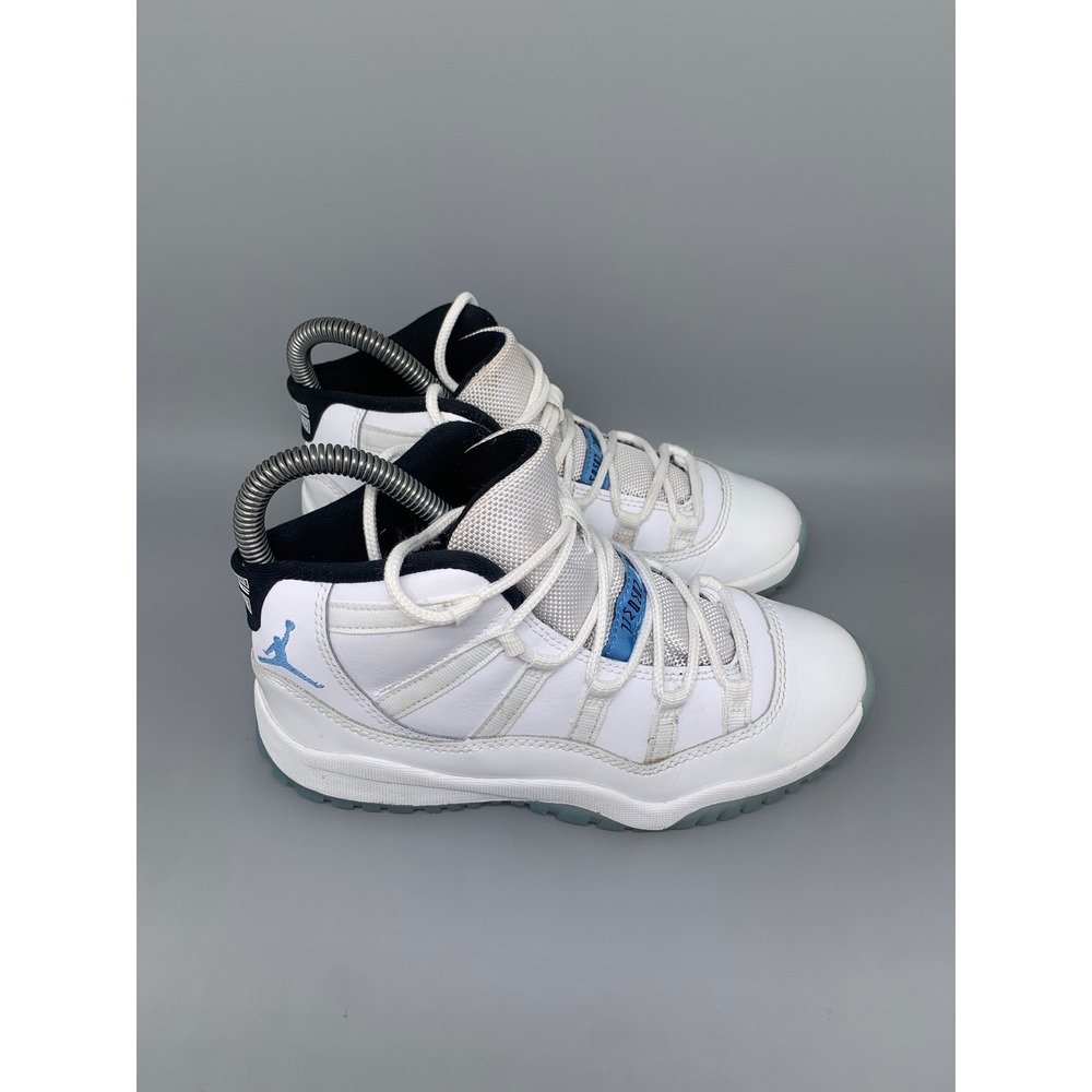 Jordan 11 Retro Legend Blue Basketball Shoes 378039-104 Kids Sz 1.5Y